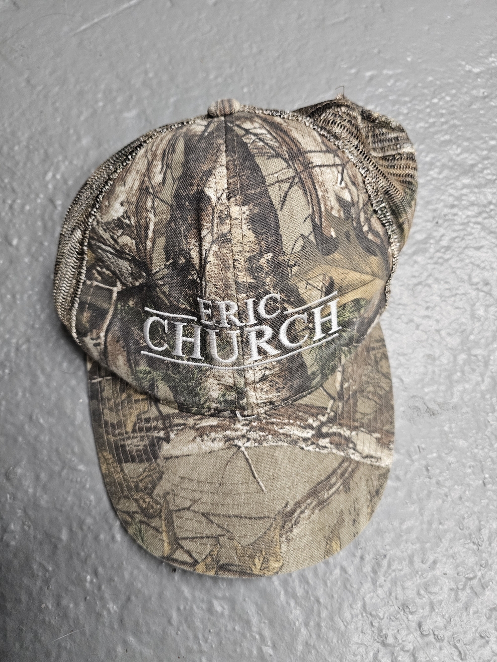Eric Church Camo Trucker Hat - Brown & Green